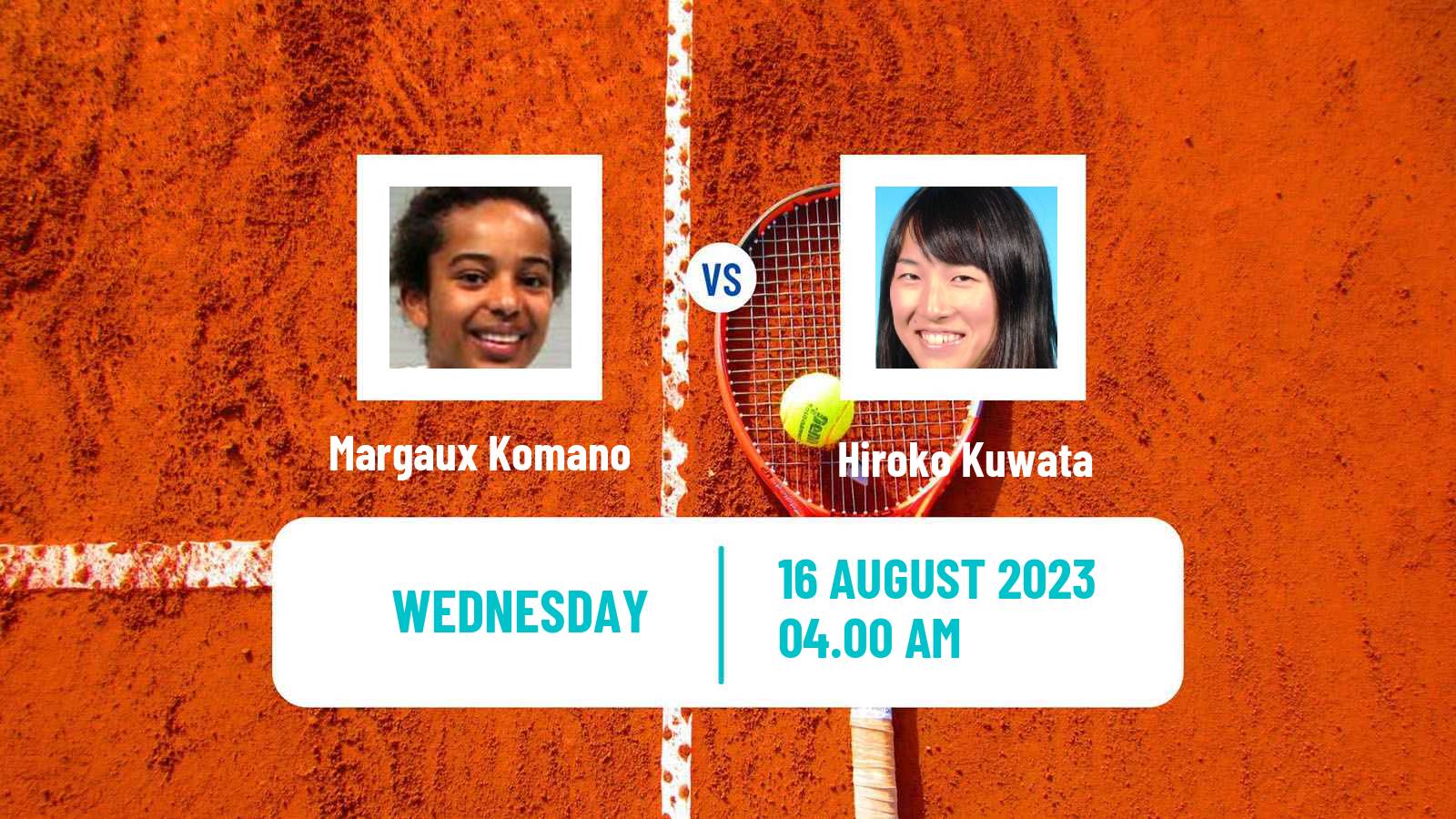 Tennis ITF W15 Monastir 28 Women Margaux Komano - Hiroko Kuwata