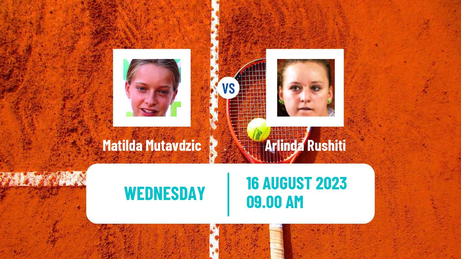 Tennis ITF W25 Erwitte Women Matilda Mutavdzic - Arlinda Rushiti