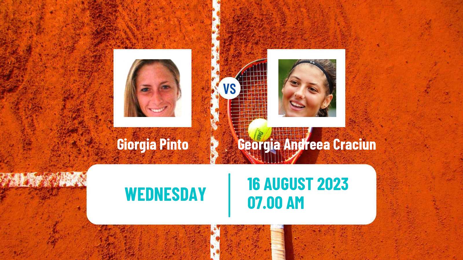 Tennis ITF W25 Bistrita Women Giorgia Pinto - Georgia Andreea Craciun