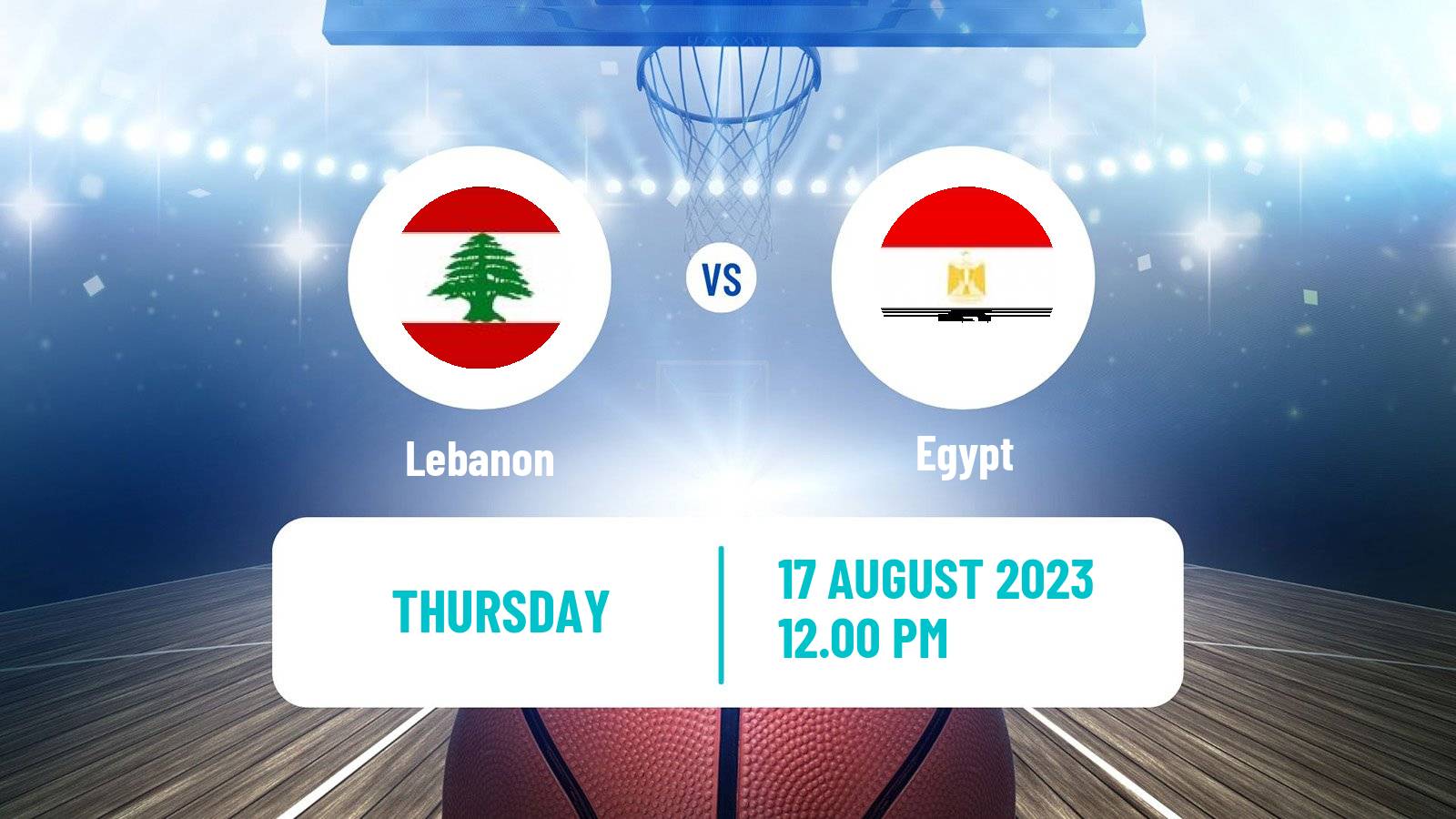 Basketball Friendly International Basketball Lebanon - Egypt
