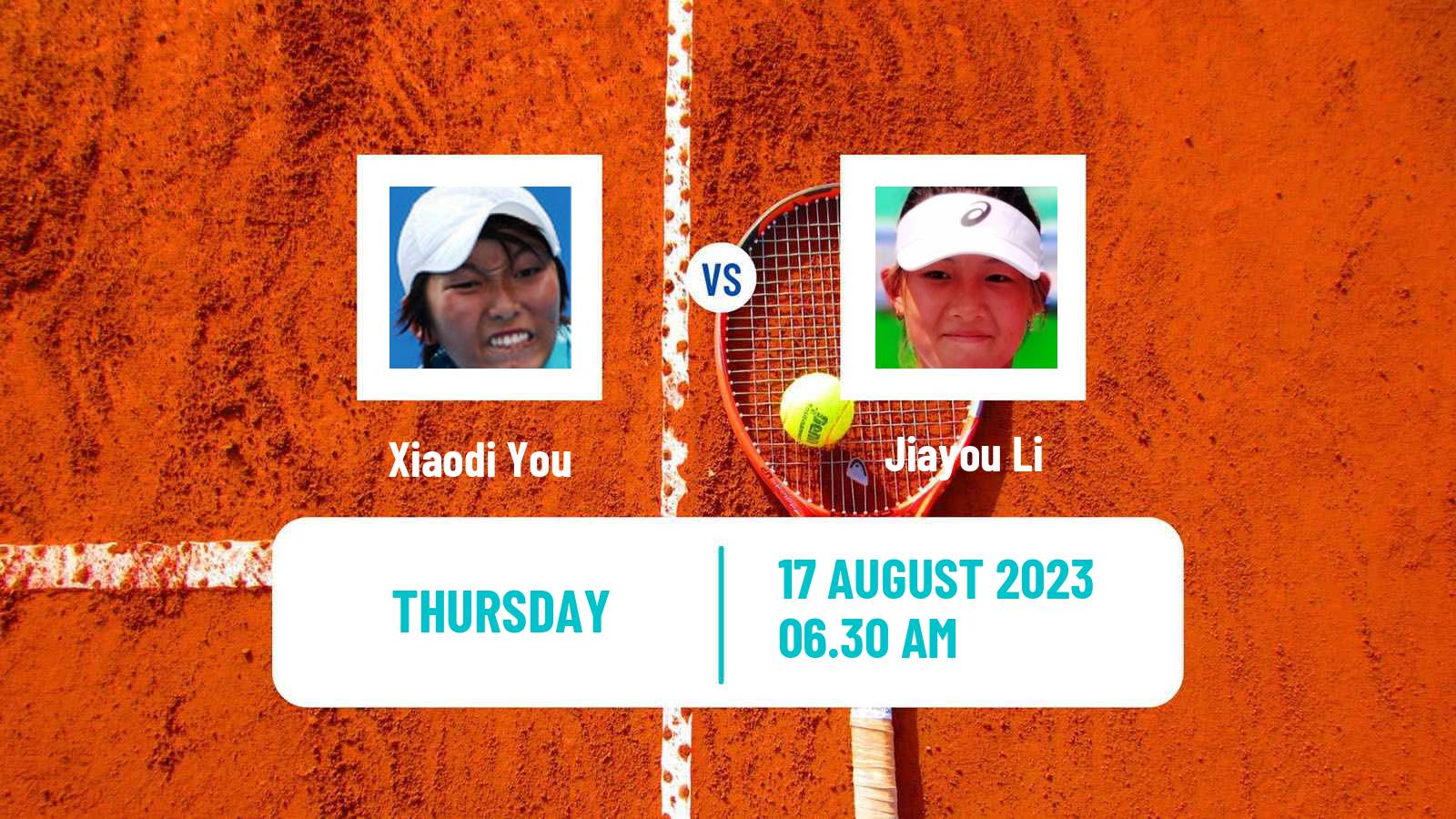 Tennis ITF W40 Nanchang Women Xiaodi You - Jiayou Li