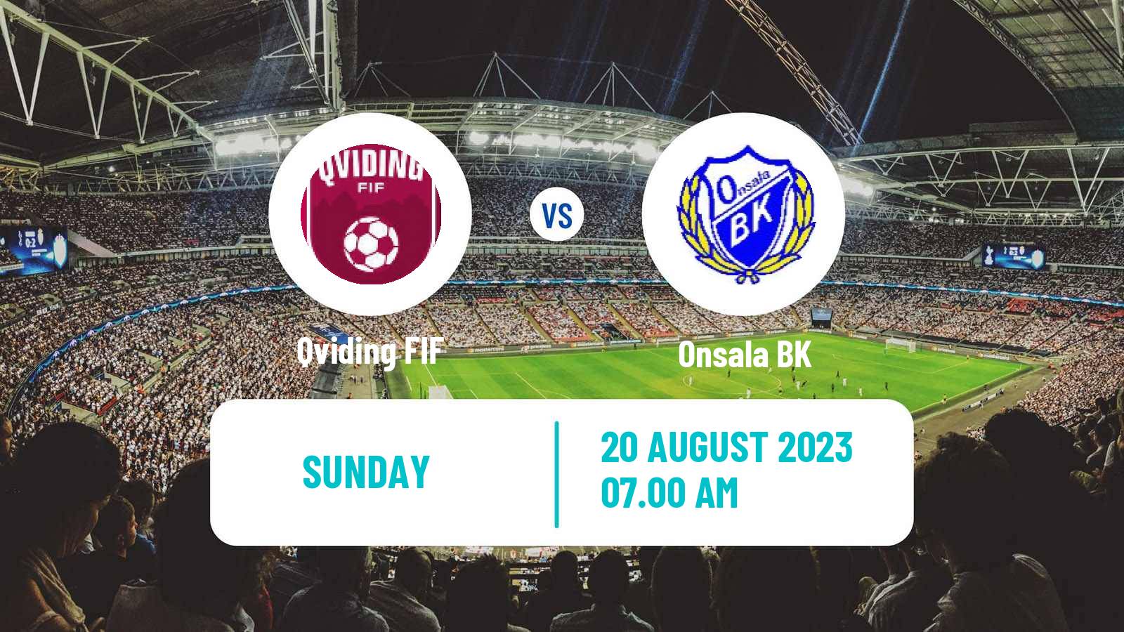 Soccer Swedish Division 2 - Västra Götaland Qviding - Onsala