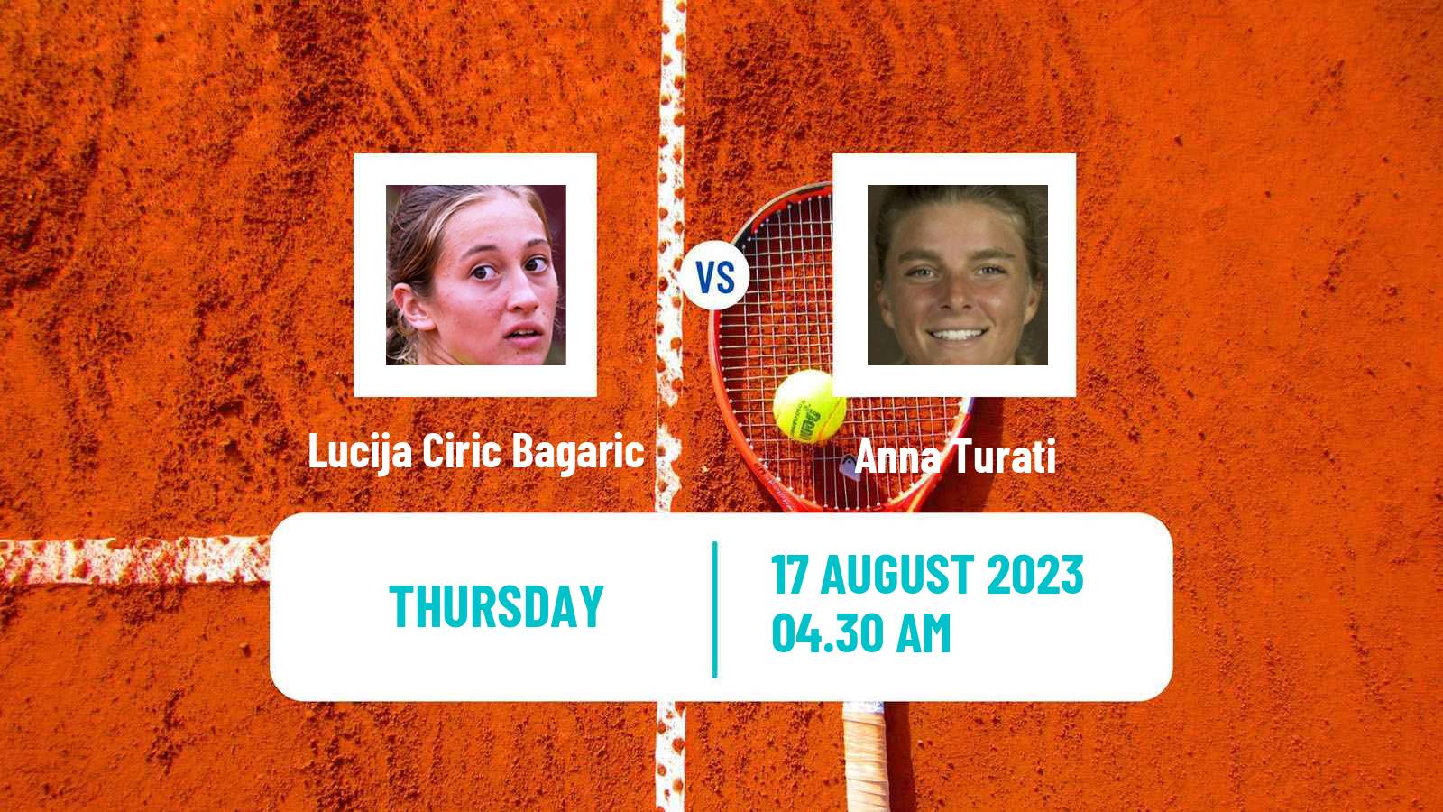 Tennis ITF W25 Bistrita Women Lucija Ciric Bagaric - Anna Turati