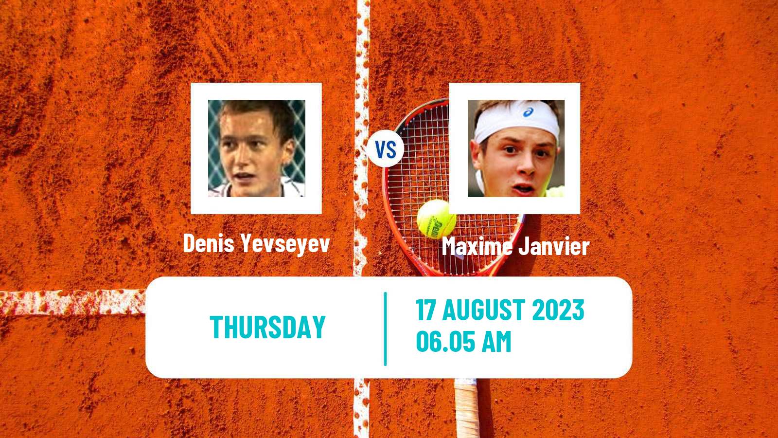 Tennis Grodzisk Mazowiecki Challenger Men Denis Yevseyev - Maxime Janvier