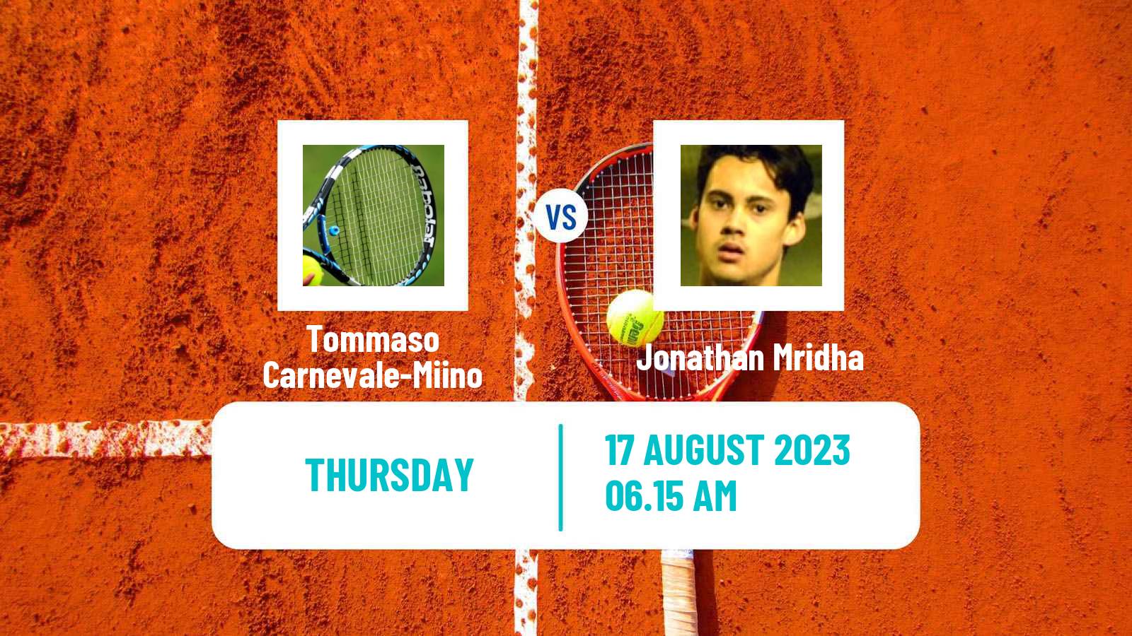 Tennis ITF M25 Ystad Men Tommaso Carnevale-Miino - Jonathan Mridha