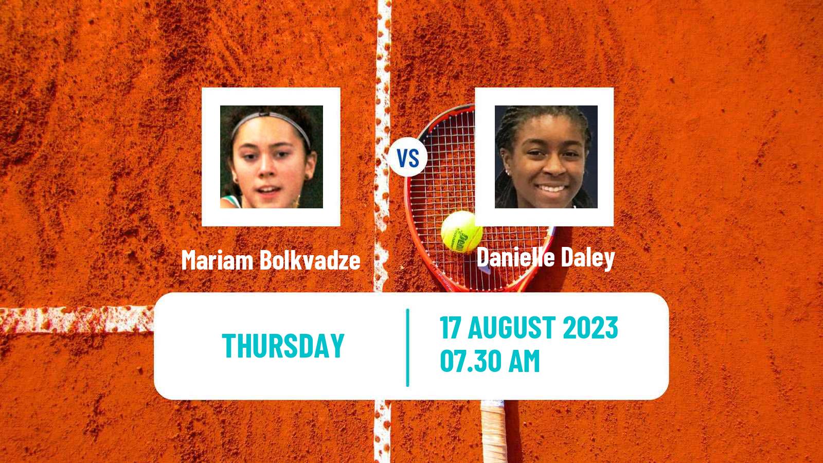 Tennis ITF W25 Aldershot Women Mariam Bolkvadze - Danielle Daley