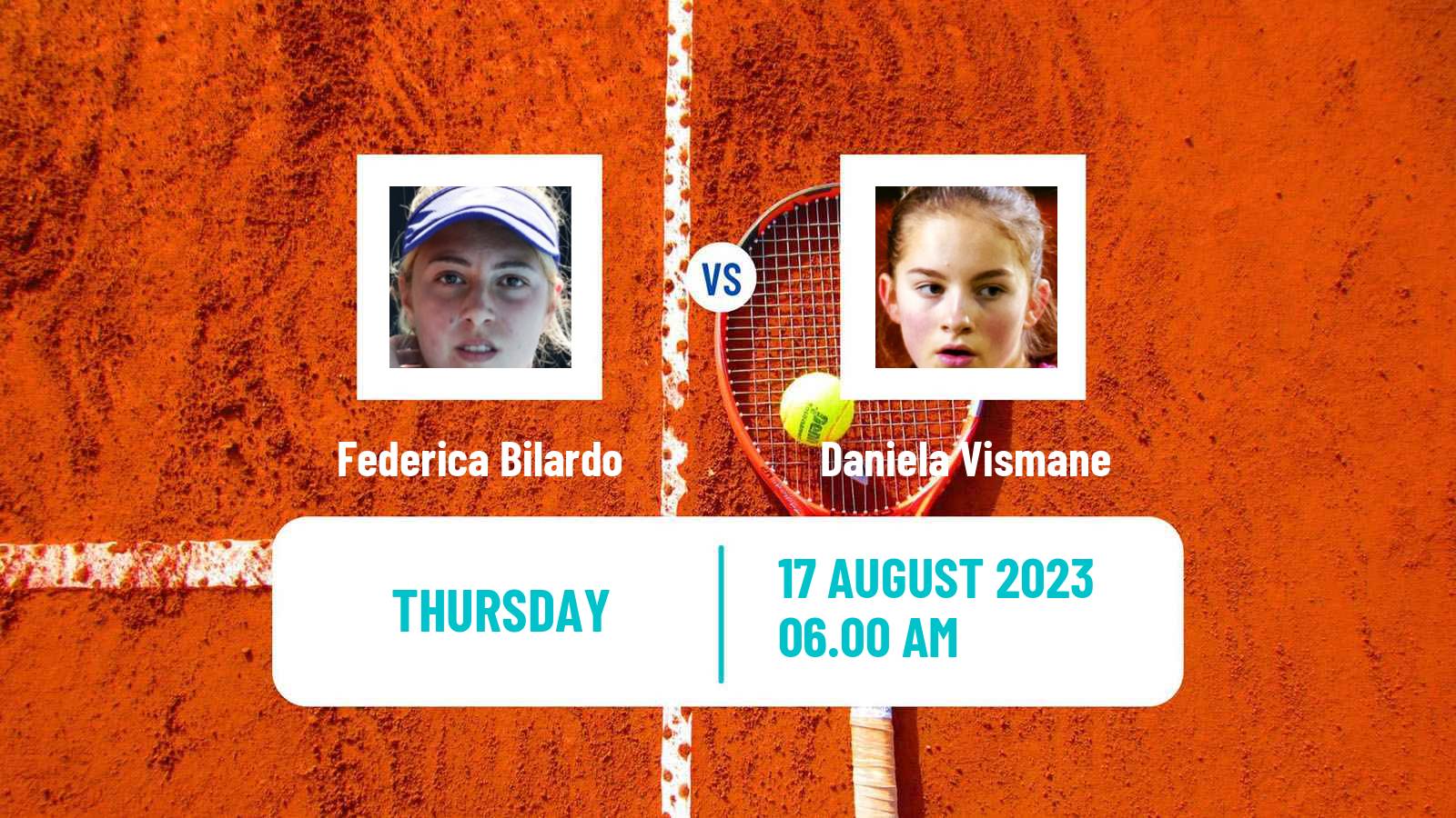 Tennis ITF W25 Erwitte Women Federica Bilardo - Daniela Vismane