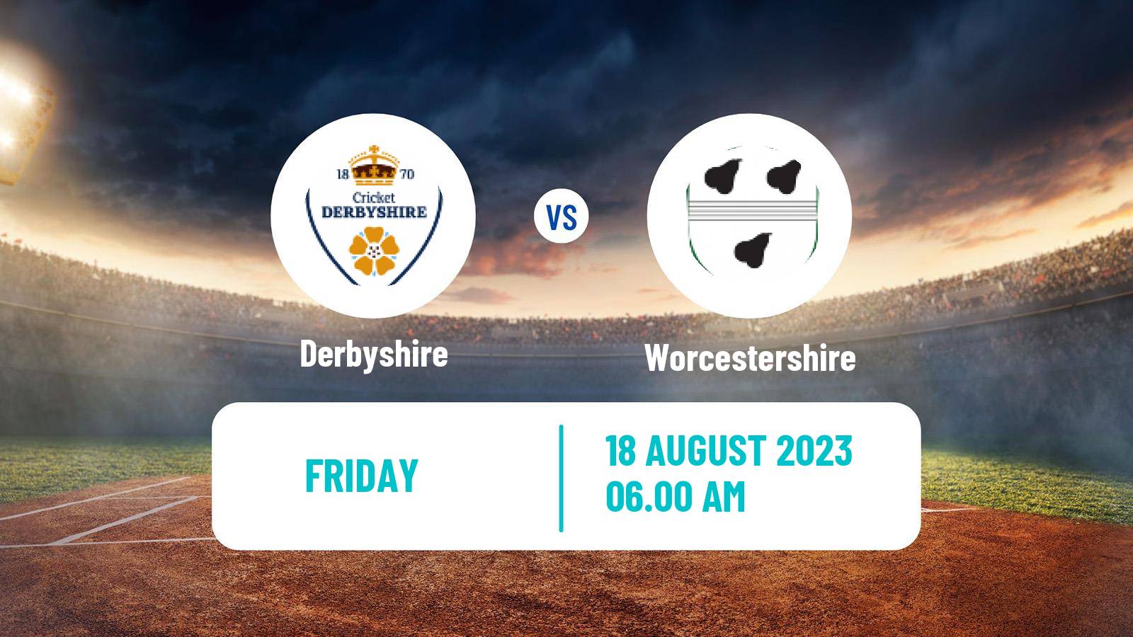 Cricket Royal London One-Day Cup Derbyshire - Worcestershire