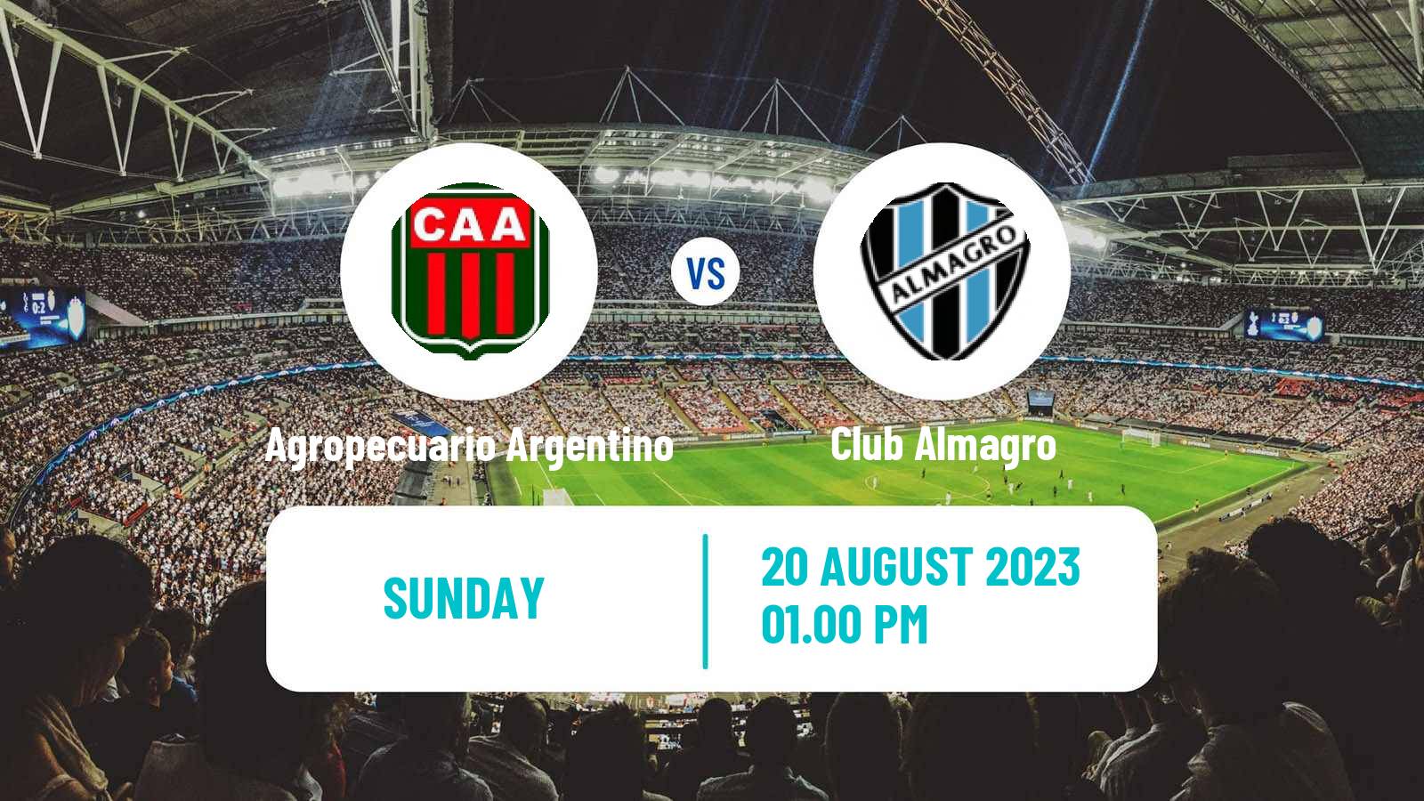Soccer Argentinian Primera Nacional Agropecuario Argentino - Club Almagro