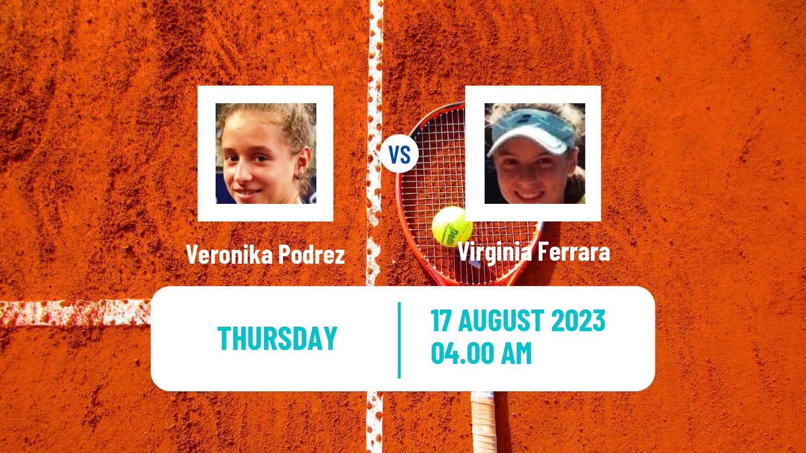 Tennis ITF W15 Duffel Women Veronika Podrez - Virginia Ferrara