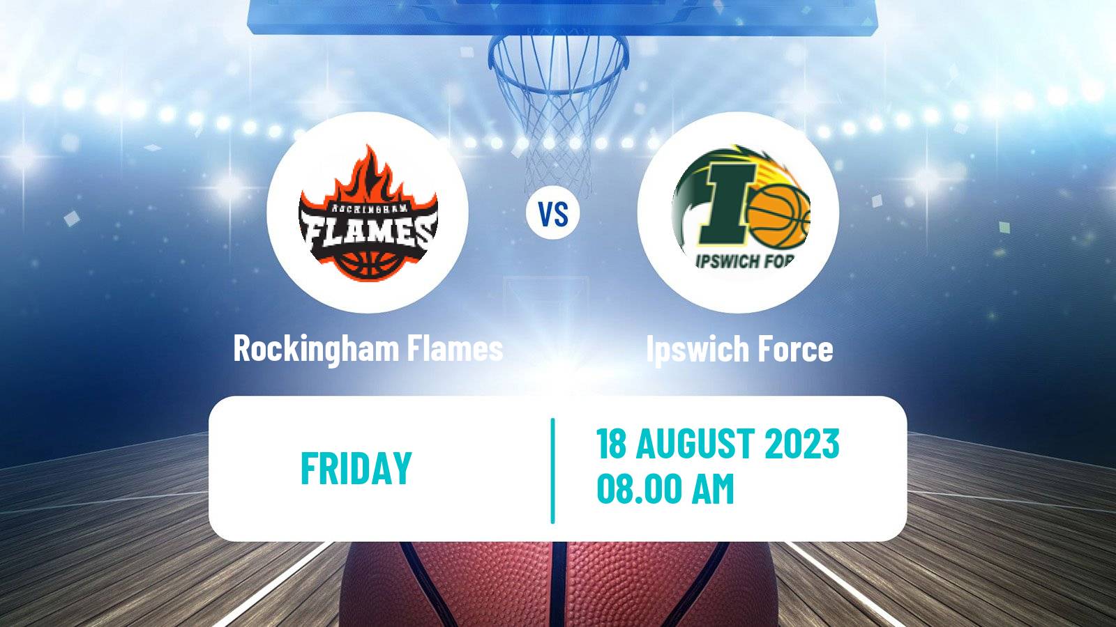 Basketball Australian NBL1 Rockingham Flames - Ipswich Force