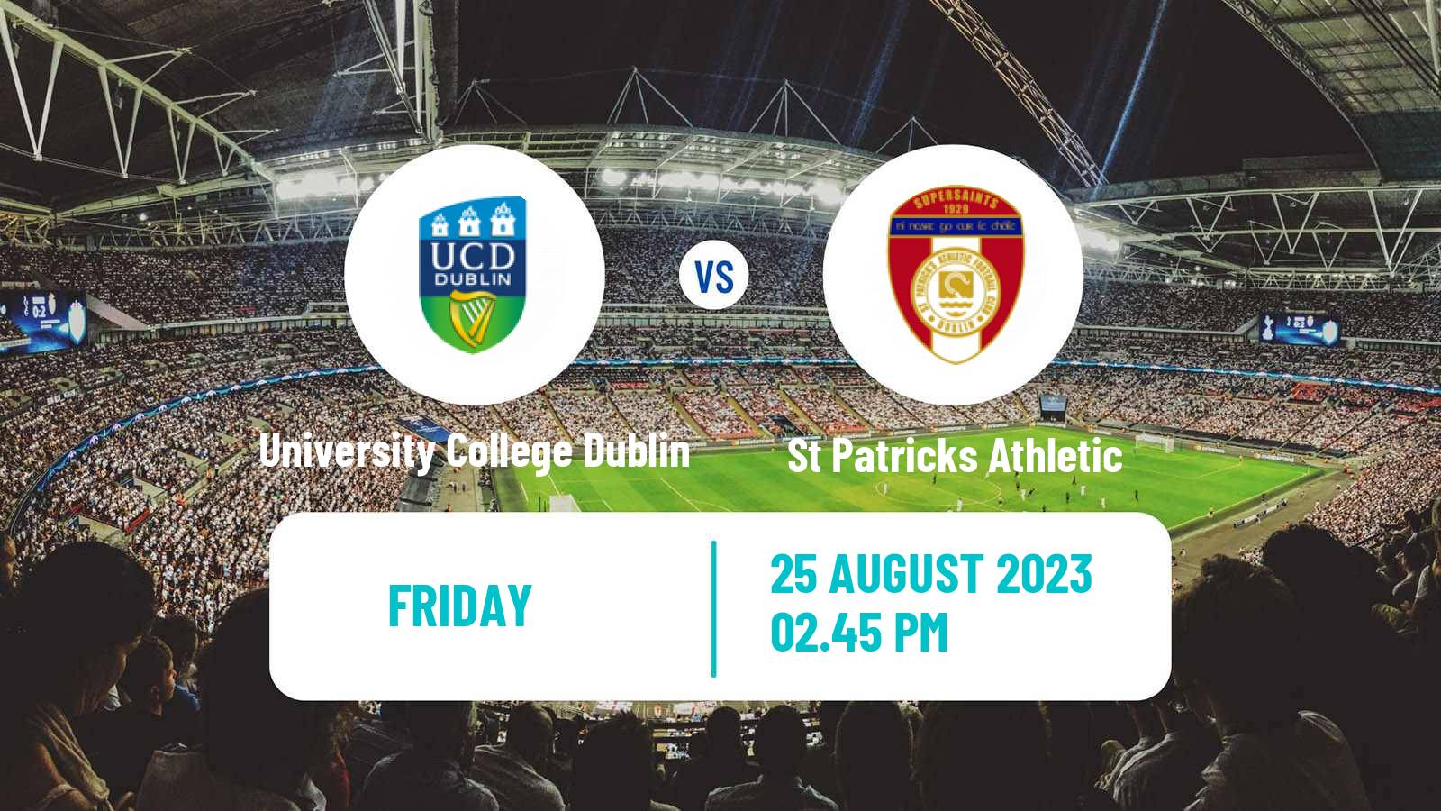 Soccer Irish Premier Division University College Dublin - St Patricks Athletic