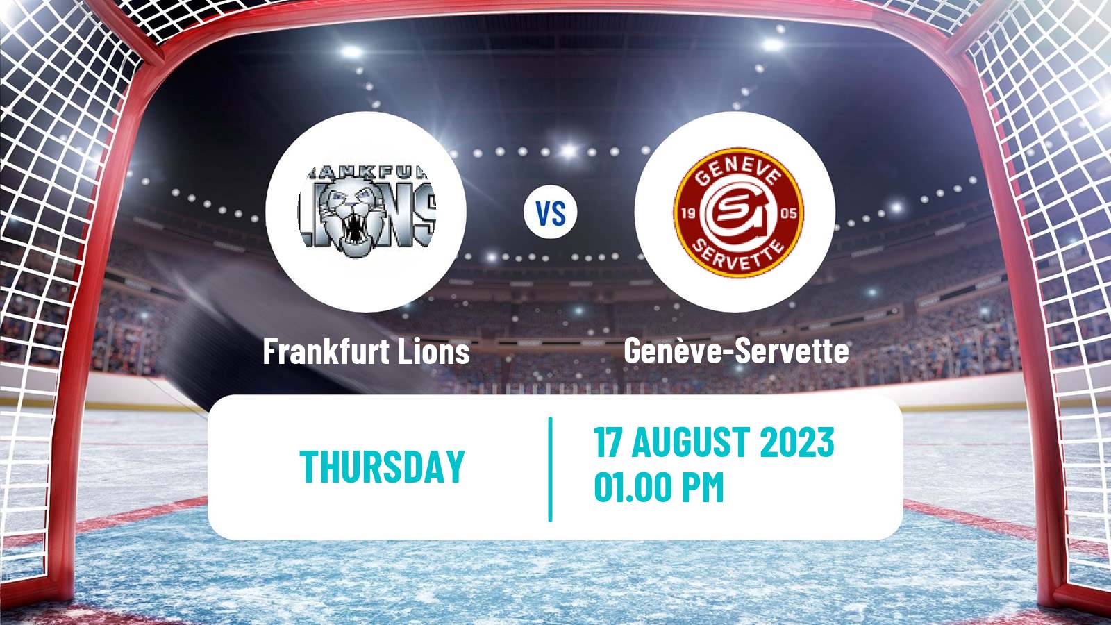 Hockey Club Friendly Ice Hockey Frankfurt Lions - Genève-Servette