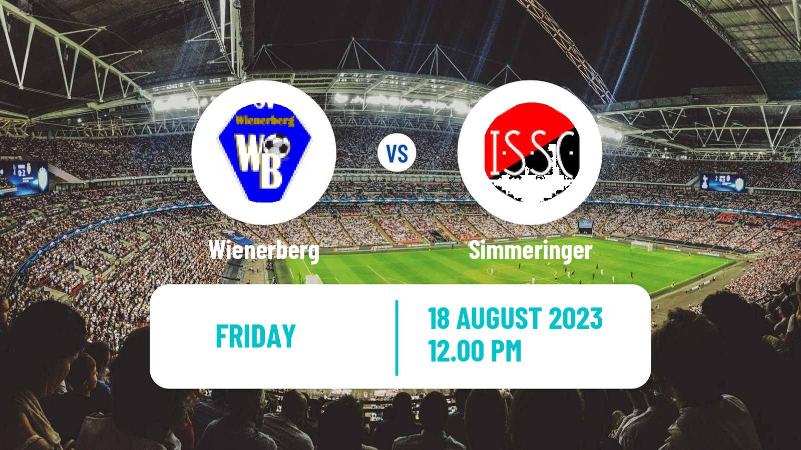 Soccer Austrian Landesliga Wien Wienerberg - Simmeringer