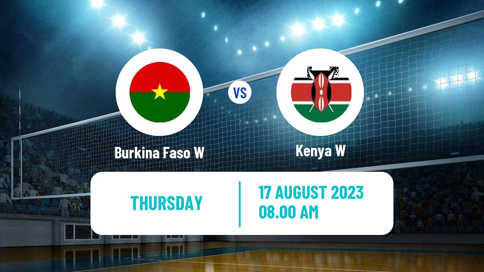 Volleyball African Championship Volleyball Women Burkina Faso W - Kenya W