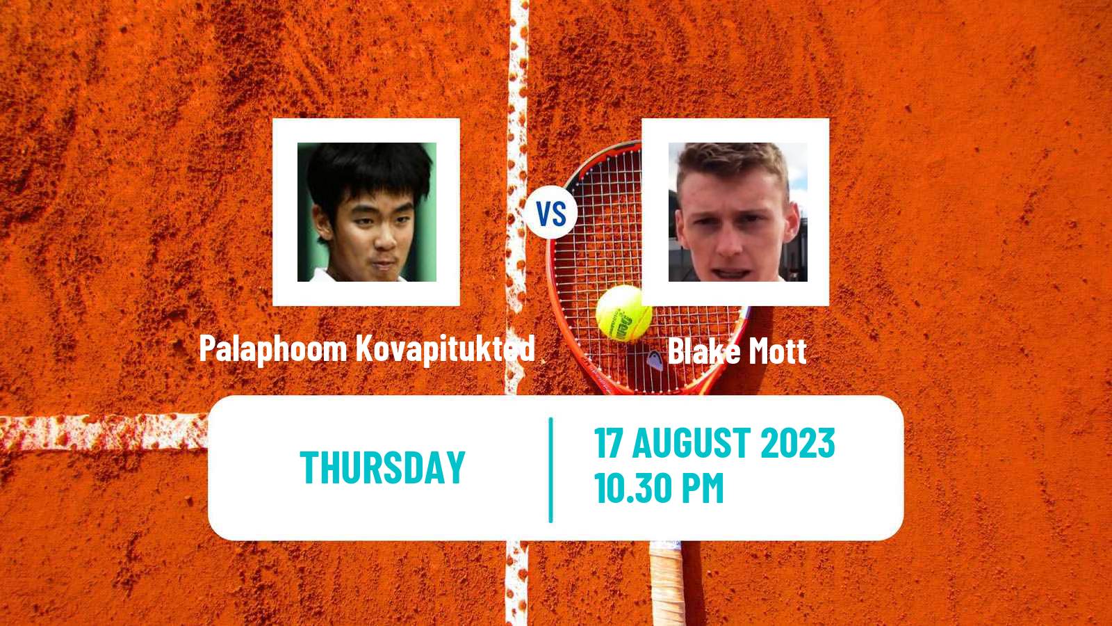 Tennis ITF M25 Jakarta 7 Men Palaphoom Kovapitukted - Blake Mott