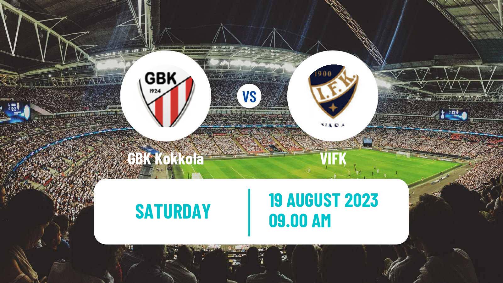 Soccer Finnish Kakkonen Group C GBK Kokkola - VIFK
