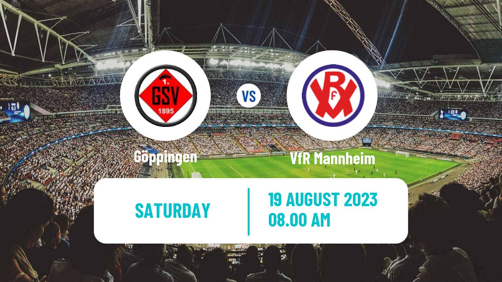 Soccer German Oberliga Baden-Württemberg Göppingen - VfR Mannheim