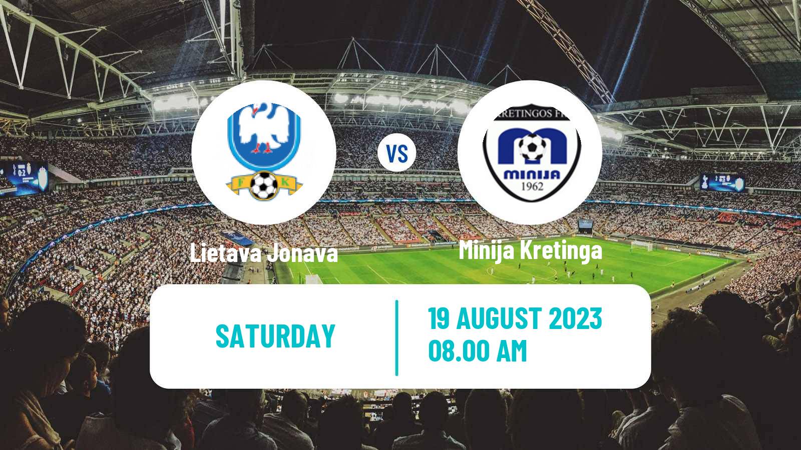 Soccer Lithuanian Division 2 Lietava Jonava - Minija Kretinga