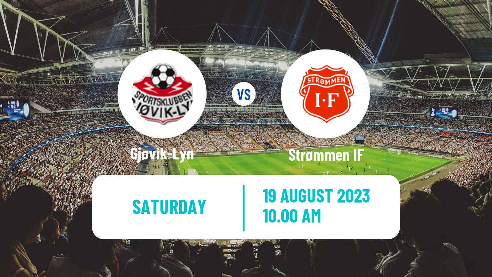 Soccer Norwegian Division 2 - Group 2 Gjøvik-Lyn - Strømmen