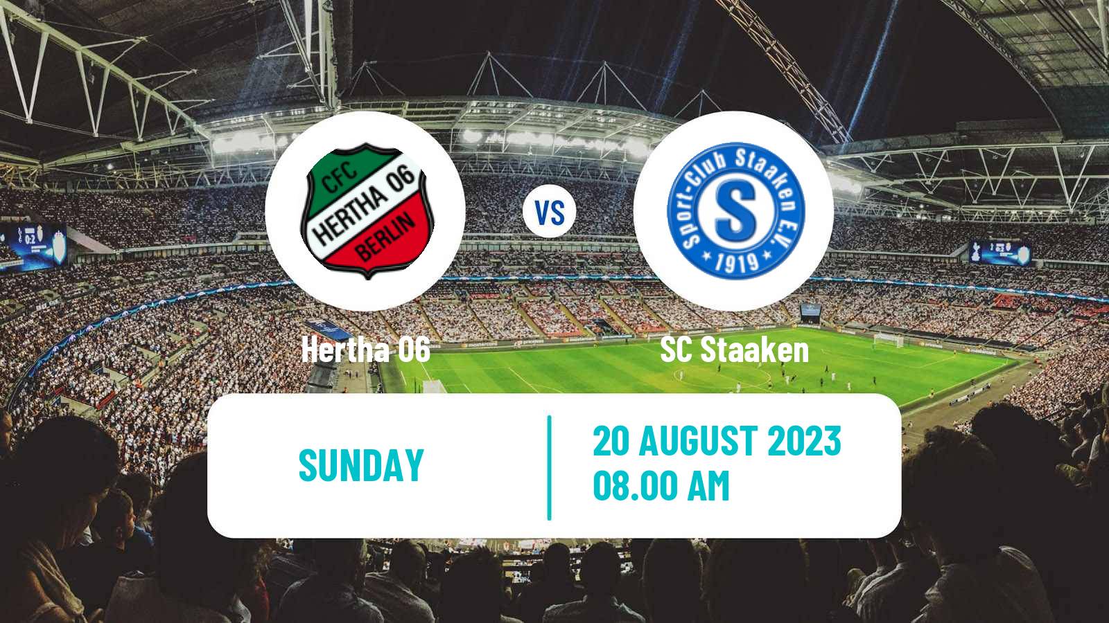 Soccer German Oberliga NOFV-Nord Hertha 06 - Staaken