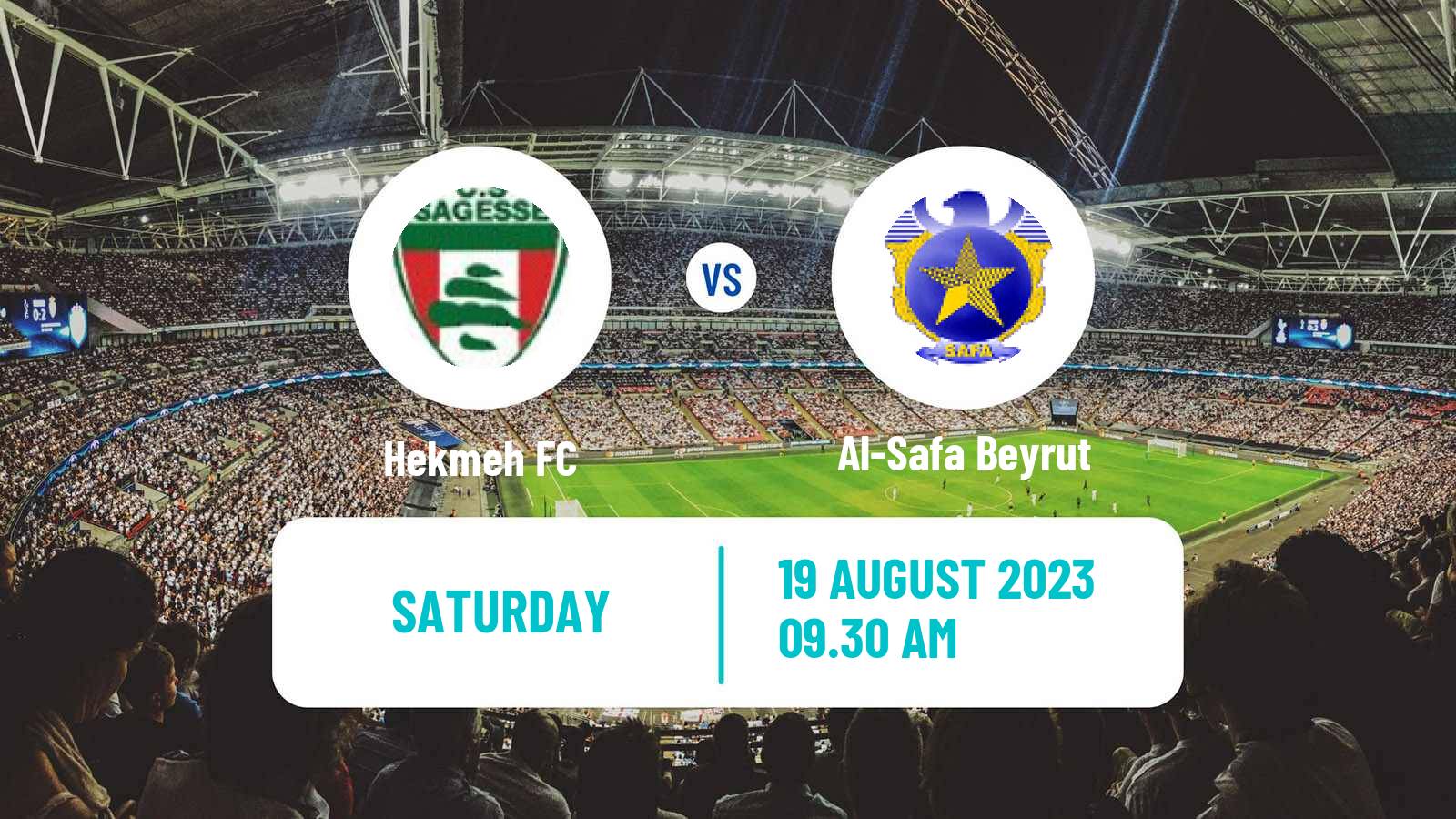 Soccer Lebanese Premier League Hekmeh - Al-Safa Beyrut