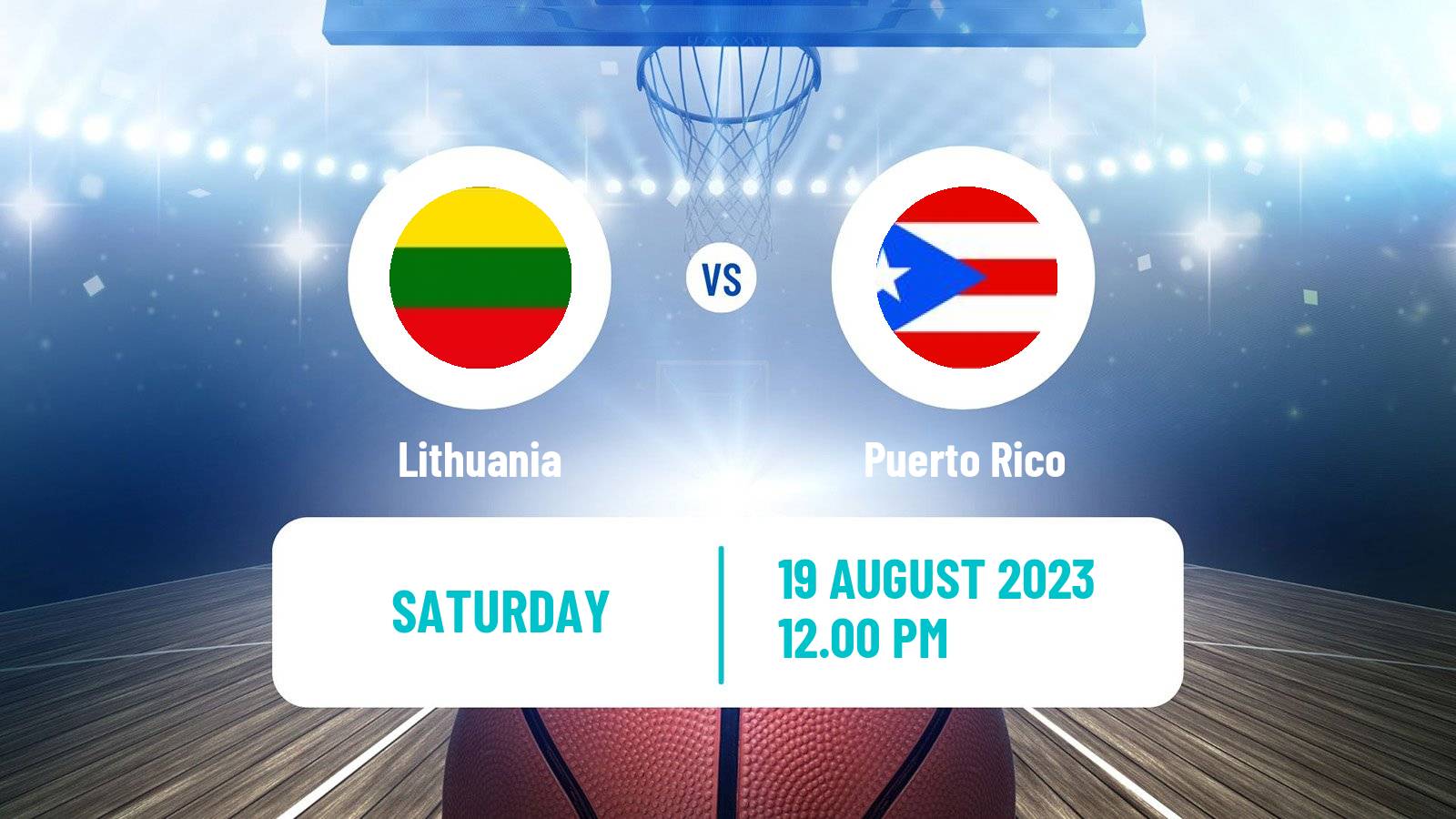 Basketball Friendly International Basketball Lithuania - Puerto Rico