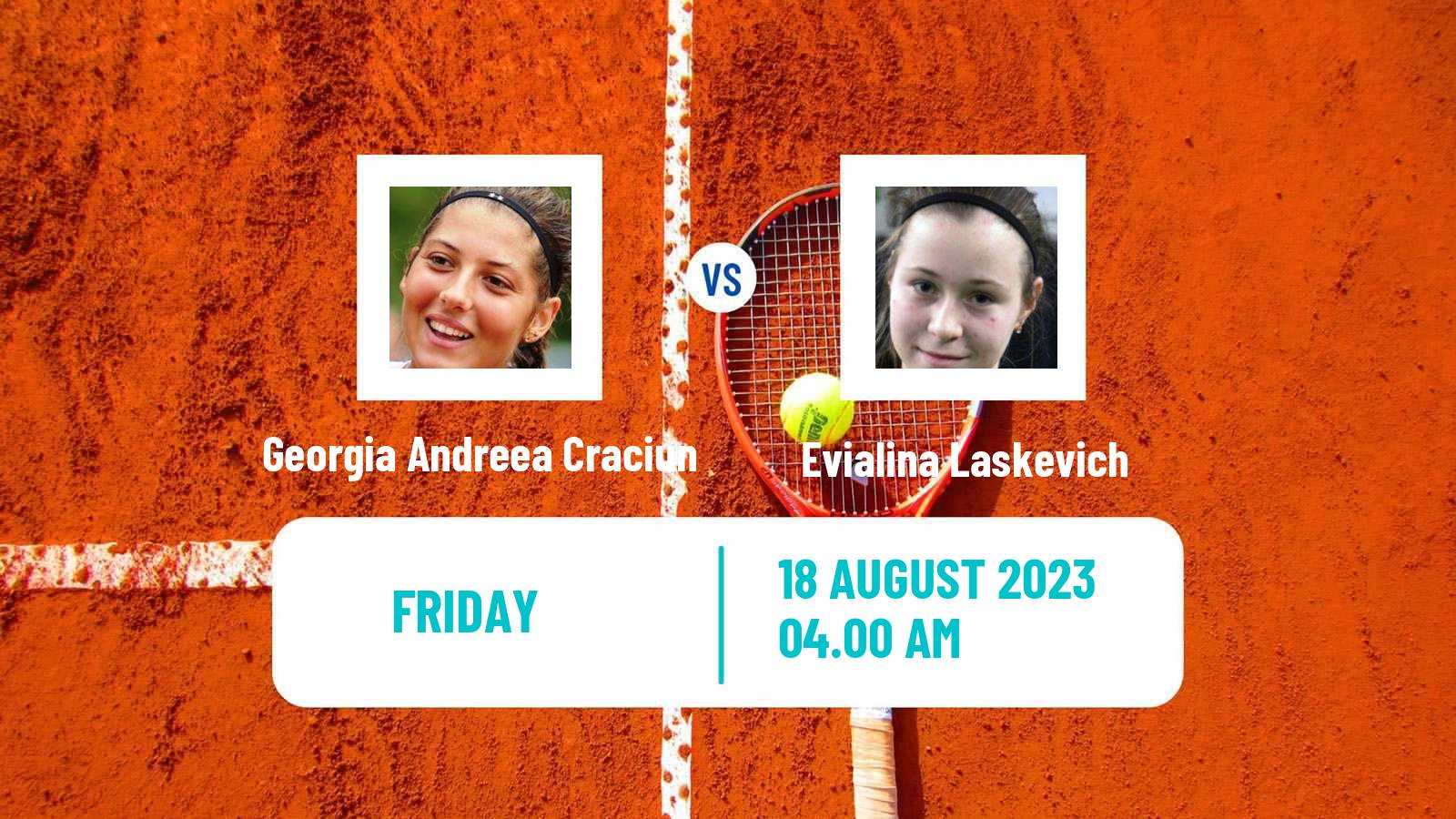 Tennis ITF W25 Bistrita Women Georgia Andreea Craciun - Evialina Laskevich