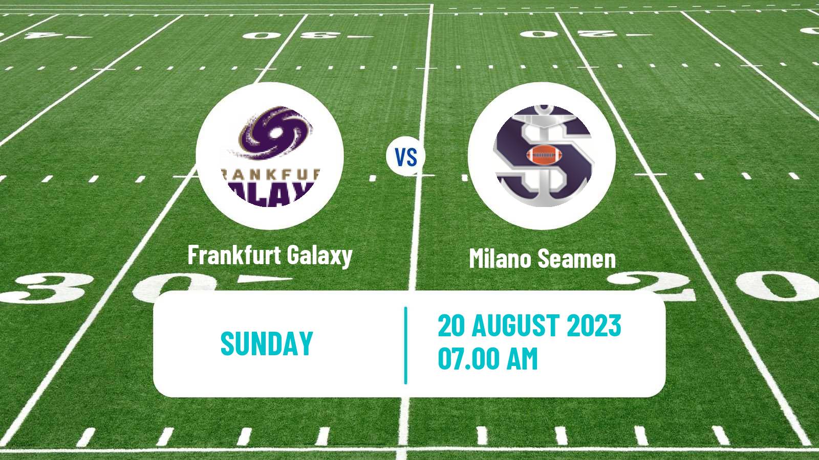 American football European League of American Football Frankfurt Galaxy - Milano Seamen