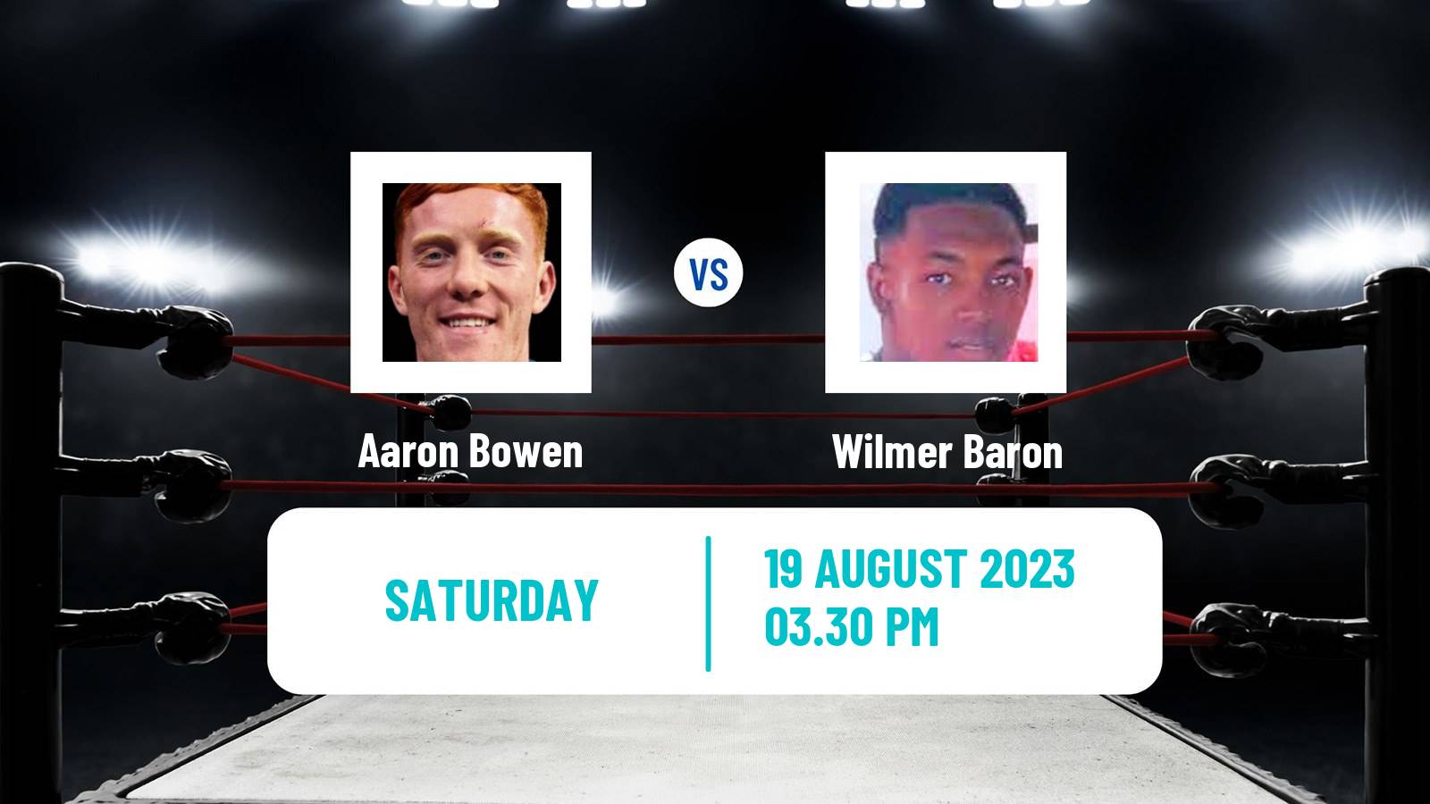 Boxing Middleweight Others Matches Men Aaron Bowen - Wilmer Baron
