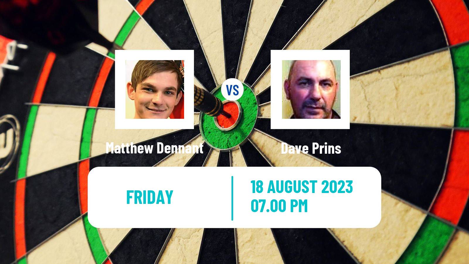 Darts Modus Super Series Matthew Dennant - Dave Prins