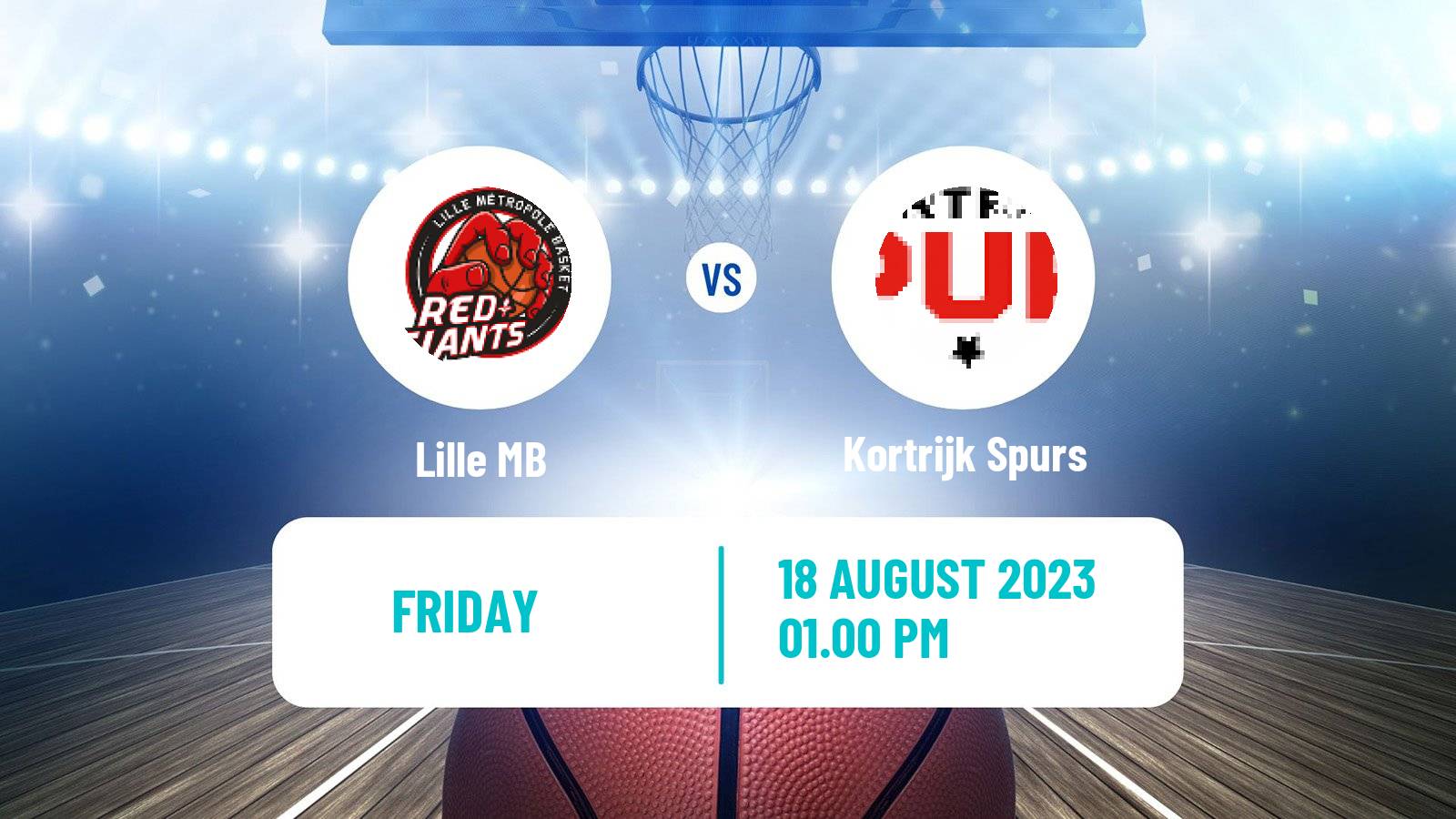 Basketball Club Friendly Basketball Lille MB - Kortrijk Spurs