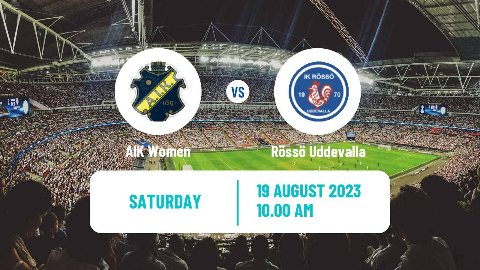 Soccer Swedish Elitettan Women AIK - Rössö Uddevalla