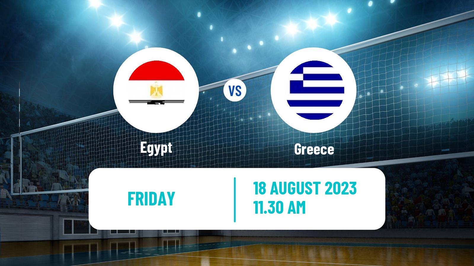 Volleyball Friendly International Volleyball Egypt - Greece