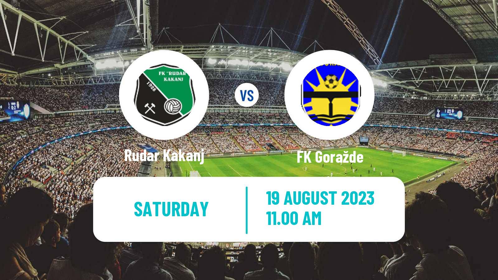 Soccer Bosnian Prva Liga FBiH Rudar Kakanj - Goražde