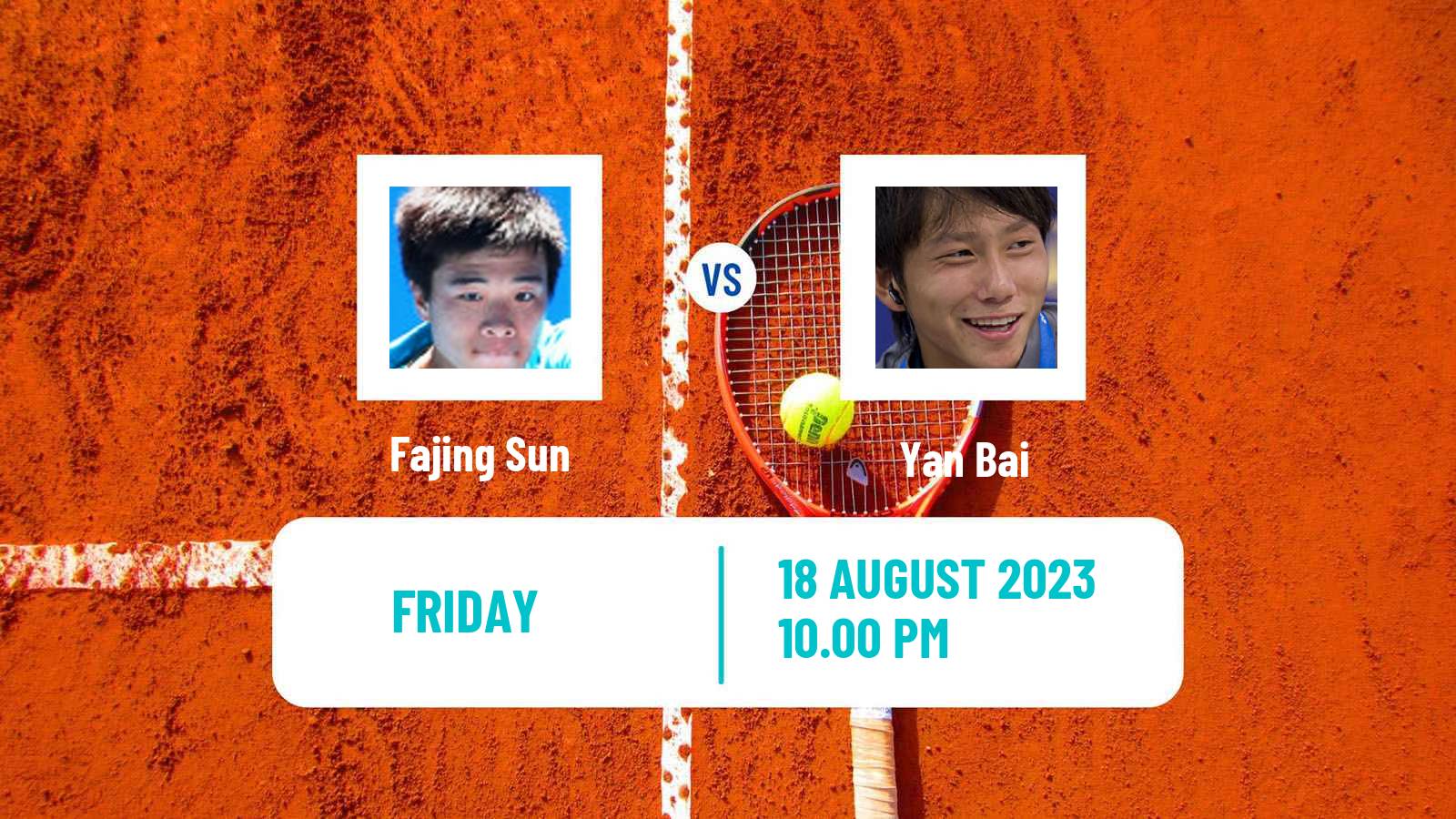 Tennis ITF M25 Yinchuan Men Fajing Sun - Yan Bai