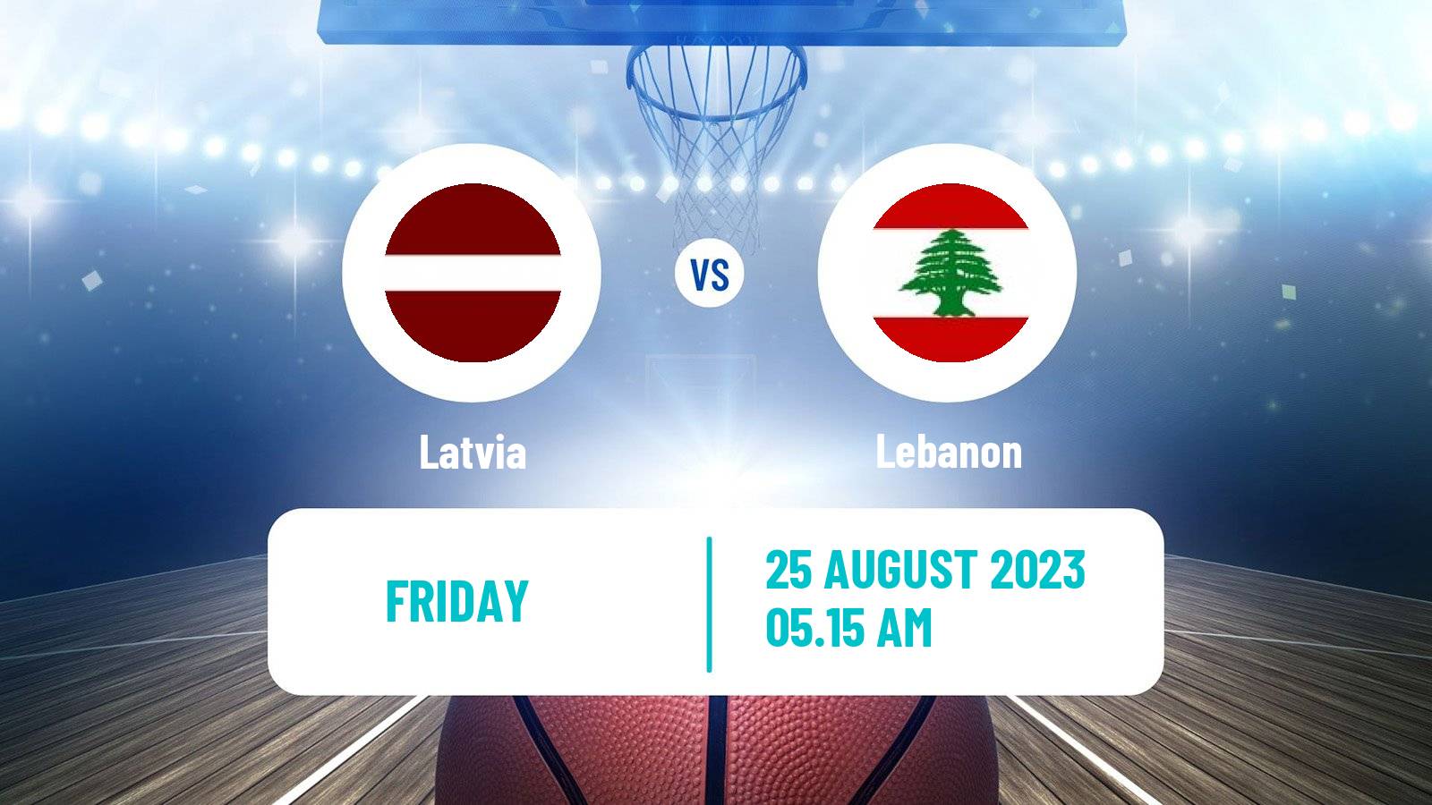 Basketball World Championship Basketball Latvia - Lebanon