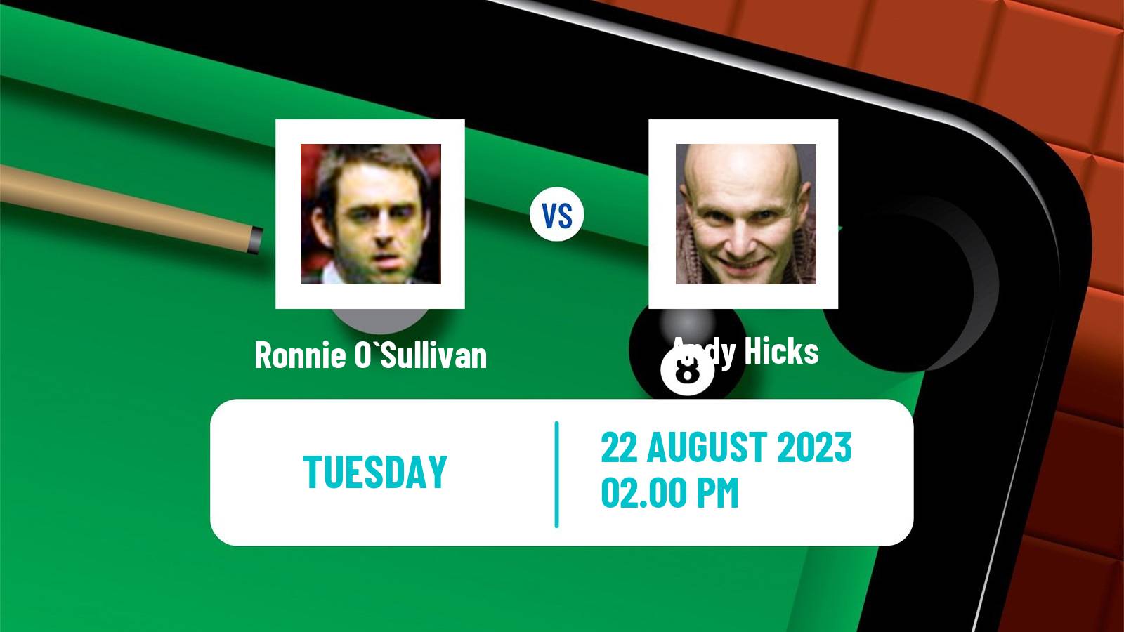 Snooker European Masters Ronnie O`Sullivan - Andy Hicks