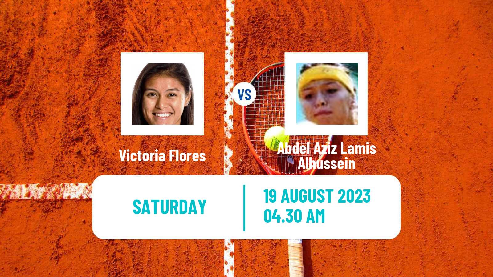 Tennis ITF W15 Monastir 28 Women Victoria Flores - Abdel Aziz Lamis Alhussein
