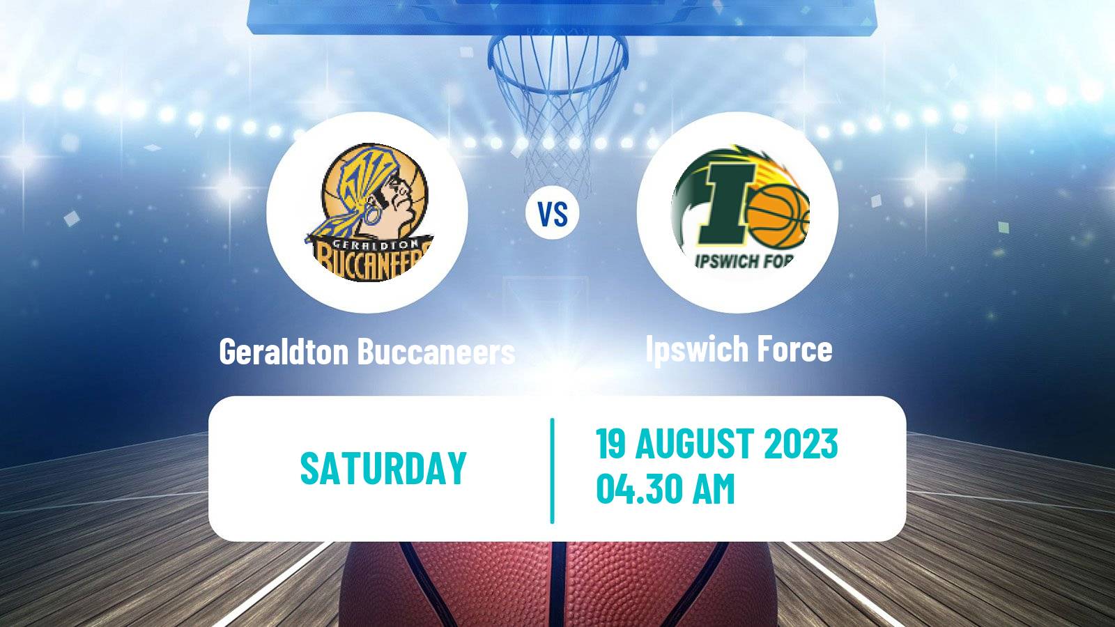 Basketball Australian NBL1 Geraldton Buccaneers - Ipswich Force