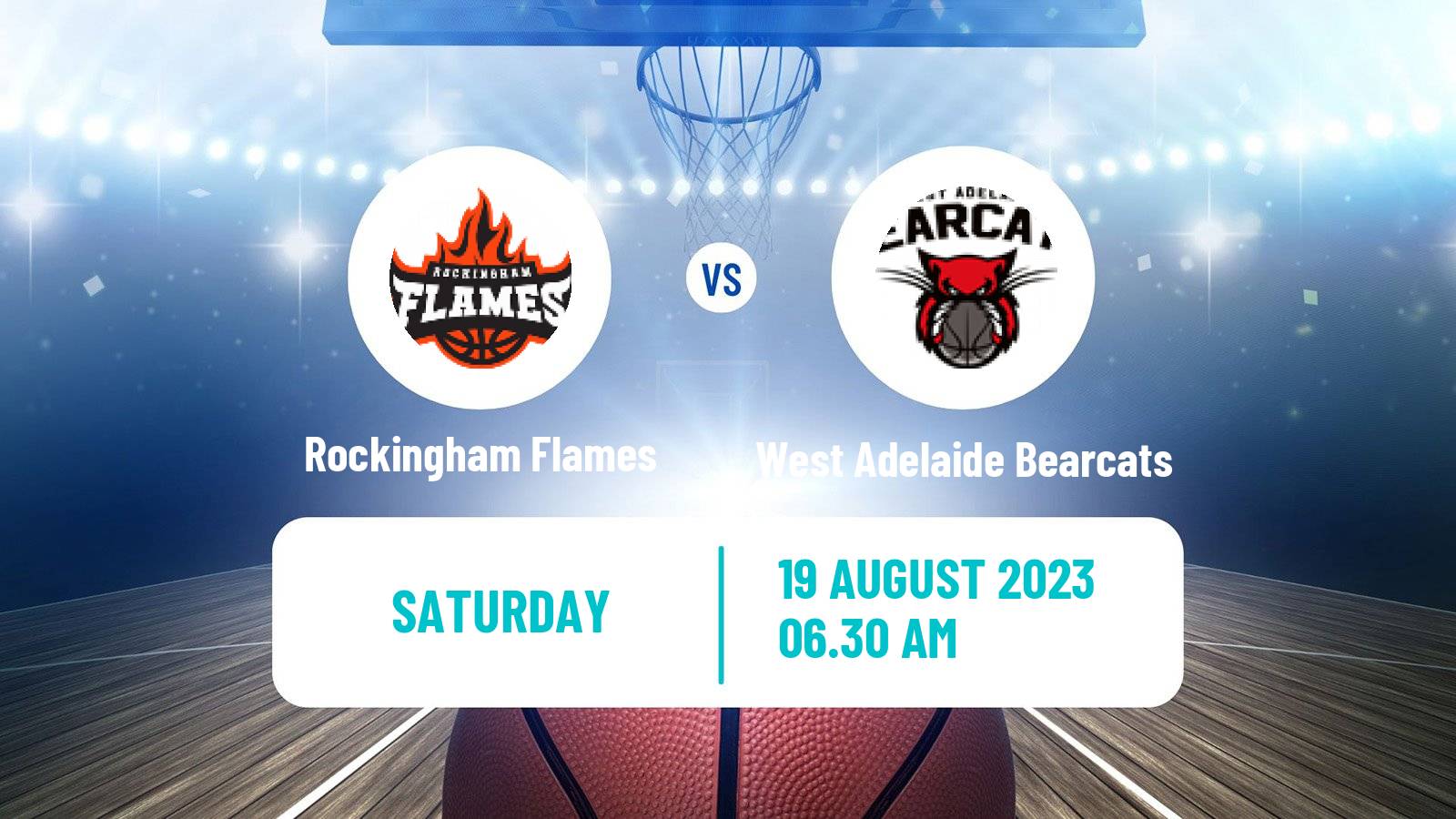 Basketball Australian NBL1 Rockingham Flames - West Adelaide Bearcats