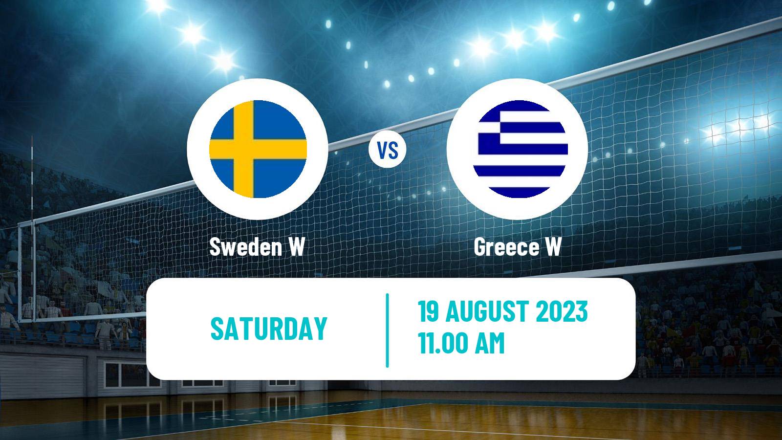 Volleyball European Championships Volleyball Women Sweden W - Greece W