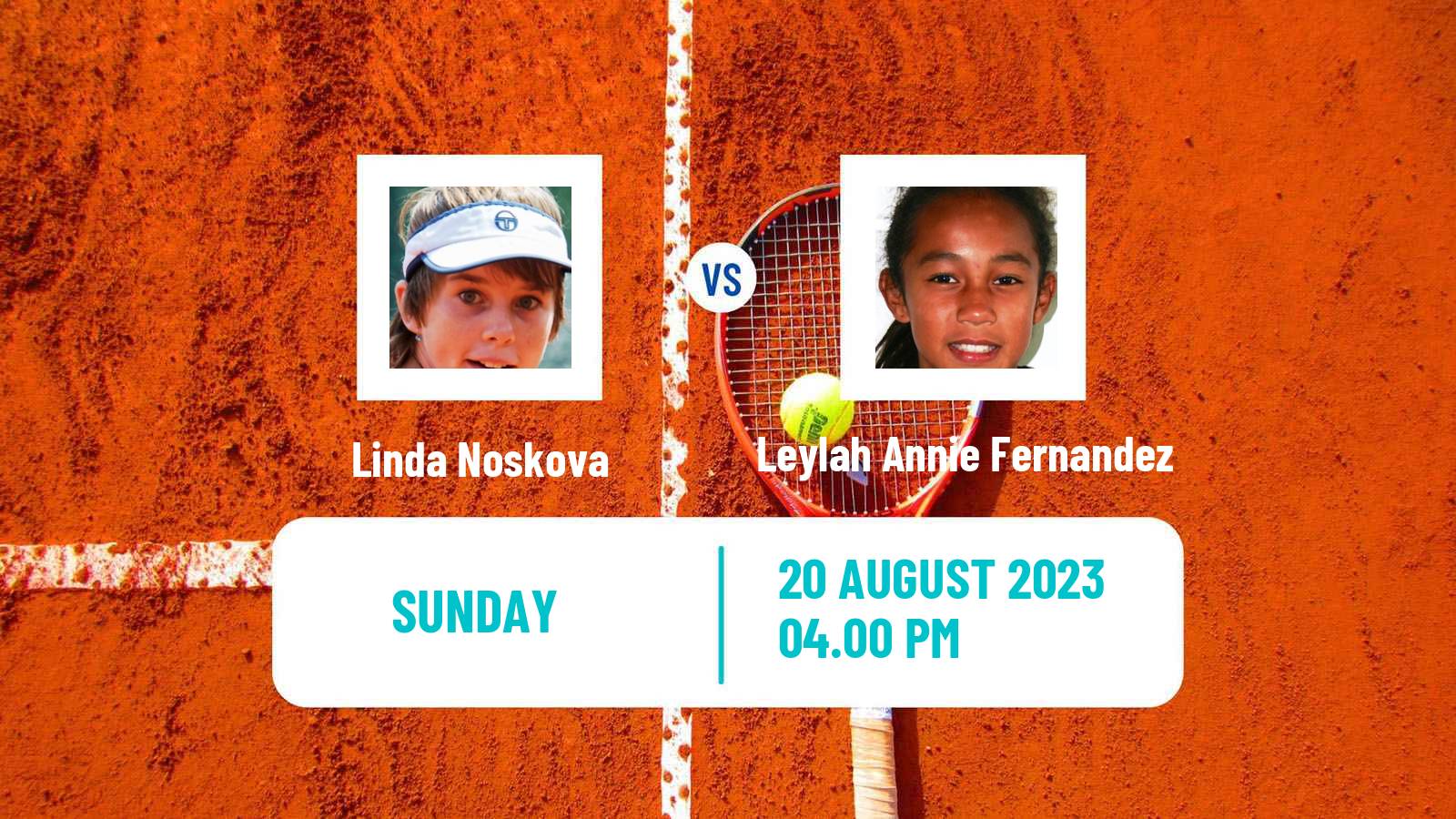 Tennis WTA Cleveland Linda Noskova - Leylah Annie Fernandez