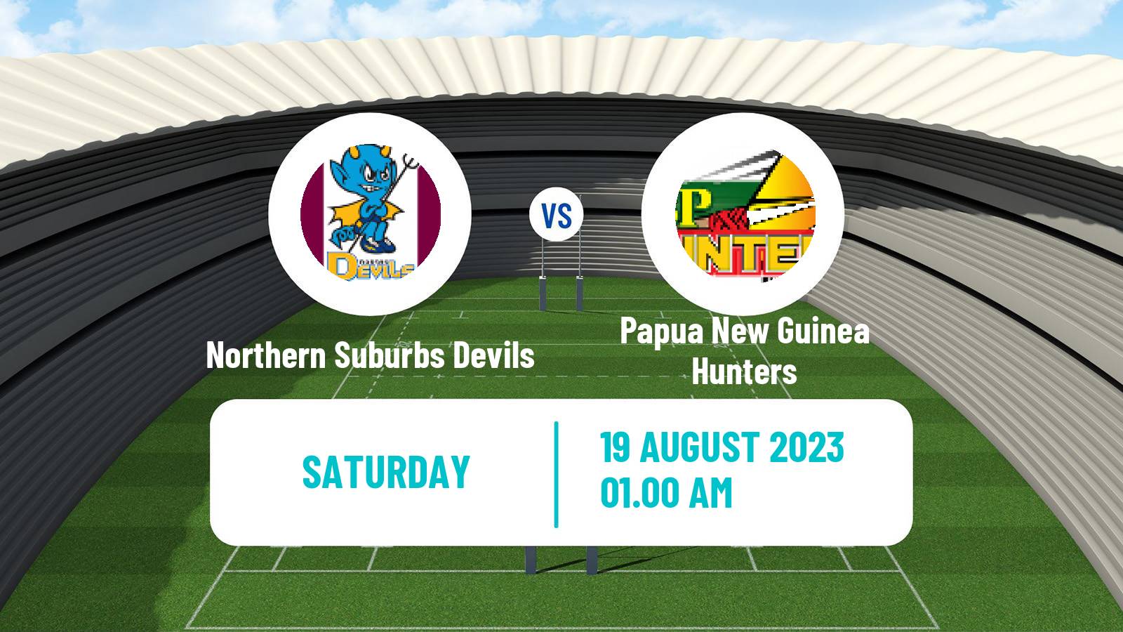 Rugby league Australian Queensland Cup Northern Suburbs Devils - Papua New Guinea Hunters
