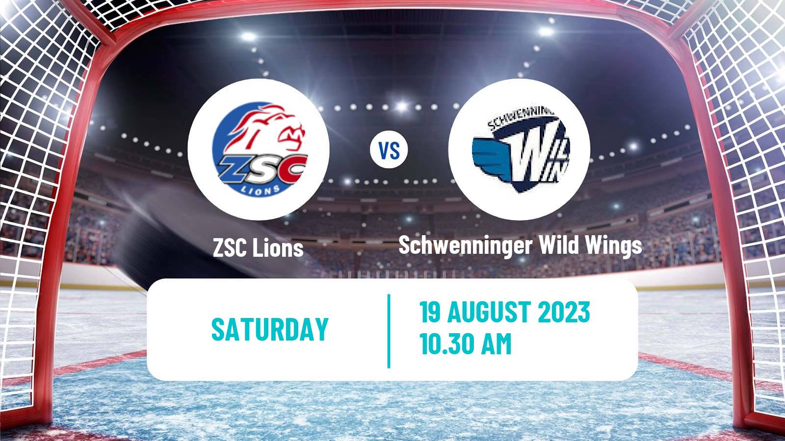 Hockey Club Friendly Ice Hockey ZSC Lions - Schwenninger Wild Wings
