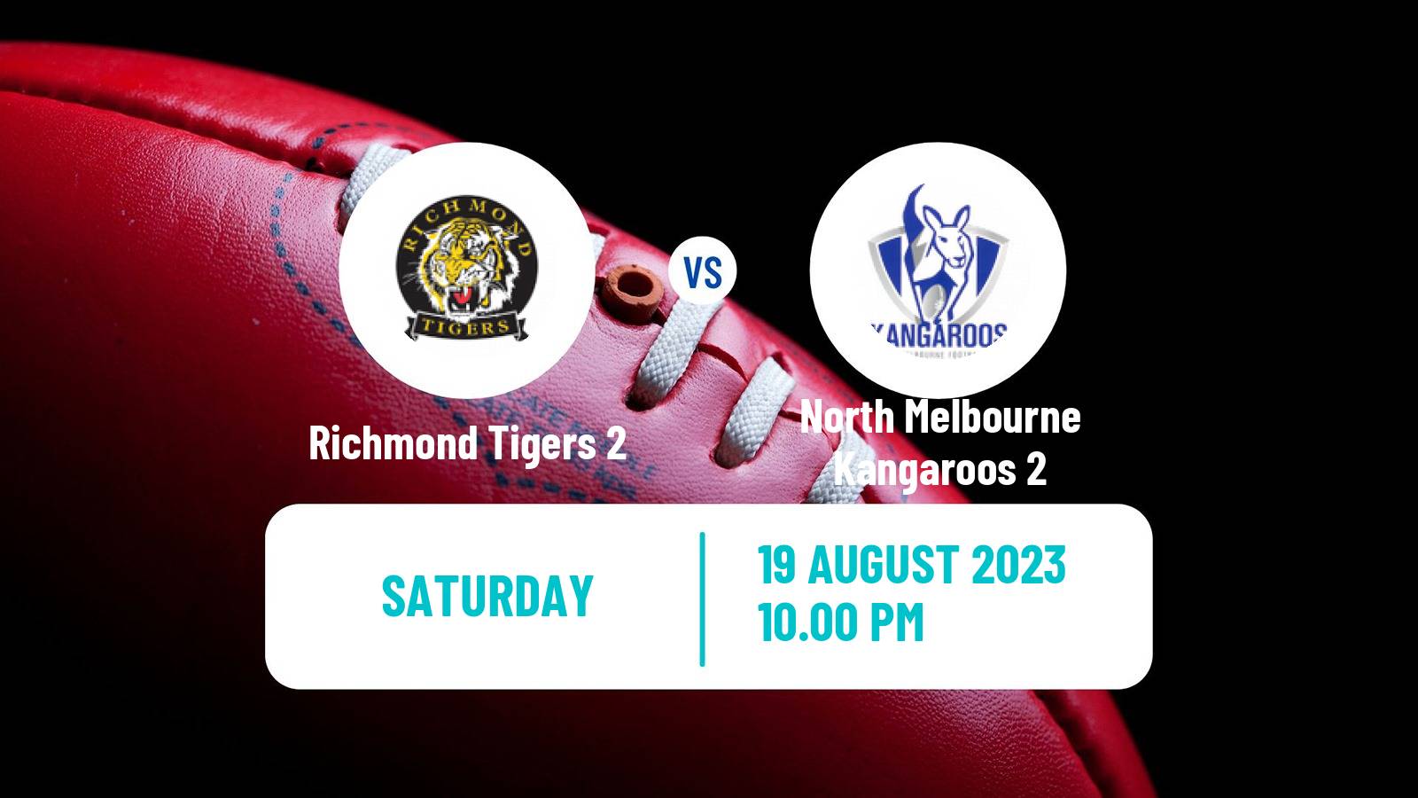 Aussie rules VFL Richmond Tigers 2 - North Melbourne Kangaroos 2