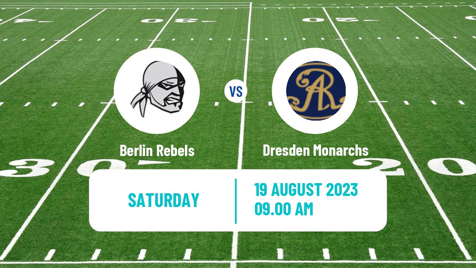 American football German GFL Berlin Rebels - Dresden Monarchs