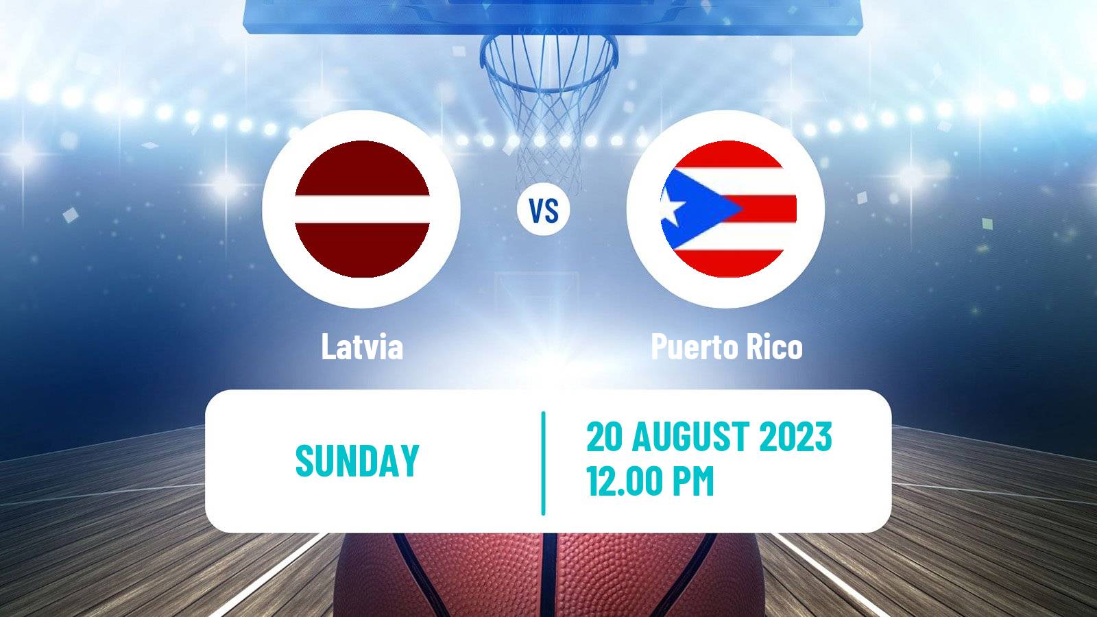 Basketball Friendly International Basketball Latvia - Puerto Rico