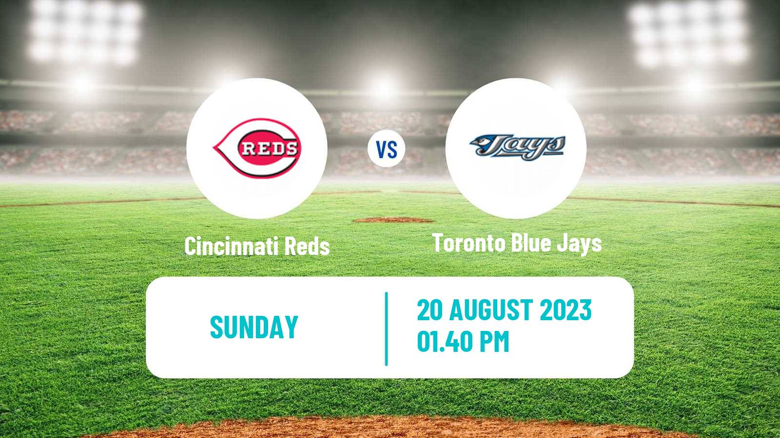 Baseball MLB Cincinnati Reds - Toronto Blue Jays