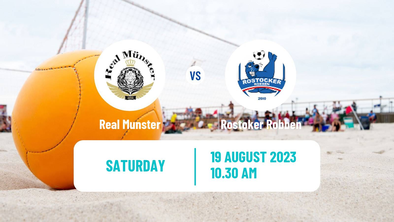 Beach soccer German League Real Munster - Rostoker Robben